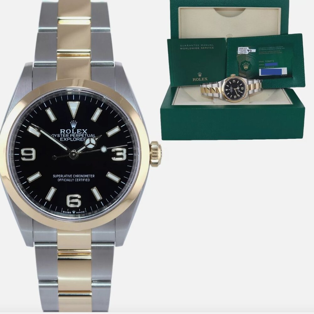 New Rolex 18k Gold Two Tone Watch With Box!! - Picture 2 of 7